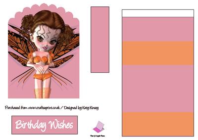 Tansy Fairy Easel Card