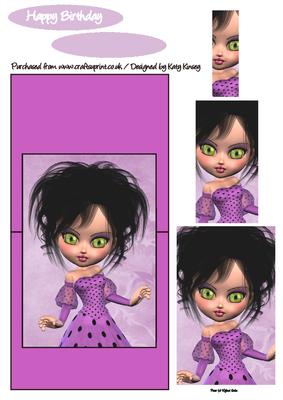 Prudence Over the Edge Card with Simple Pyramage