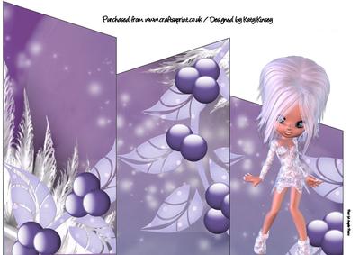 Jackie Frost Christmas Cascade Card