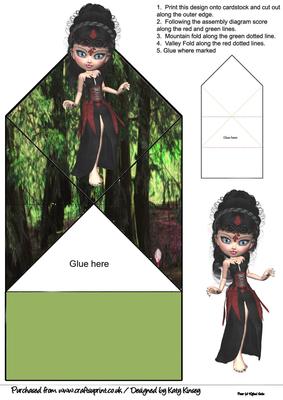 Artemis Goddess Pop Up Spring Card