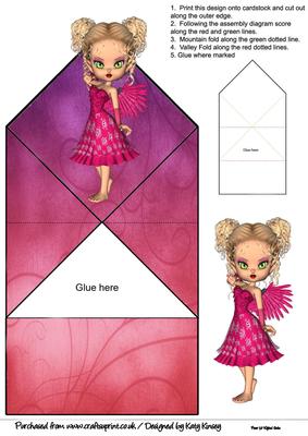 Rowena Fairy Pop Up Spring Card