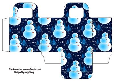 Frosty Snowman Christmas Gift Bag