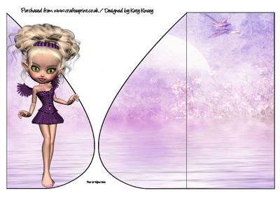 Rhiannon Fairy Teardrop Card