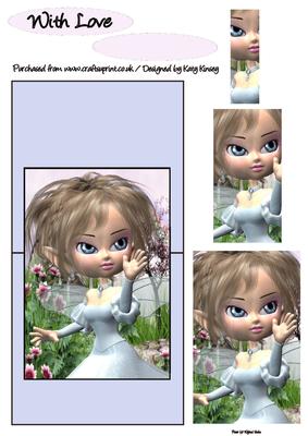 Mirella Fairy Over the Edge Card with Simple Pyramage