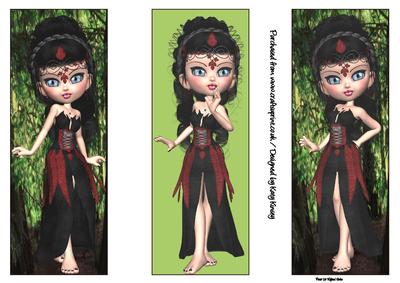 Artemis Goddess Set of Three Bookmarks
