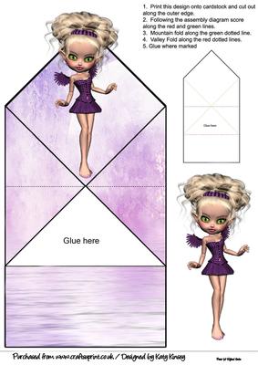 Rhiannon Fairy Pop Up 3D Spring Card
