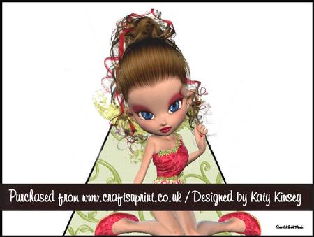 Emmanuelle Fairy 3D Stand Up Pyramid Card Kit