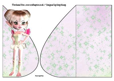 Tulia Fairy Teardrop Card