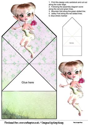 Tulia Fairy Pop Up Spring Card