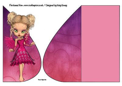 Rowena Fairy Teardrop Card