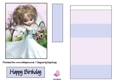 Mirella Fairy Easel Card