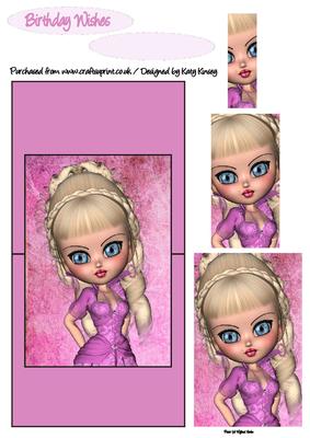 Sybille Over the Edge Card with Simple Pyramage