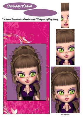 Veronica Over the Edge Card with Simple Pyramage