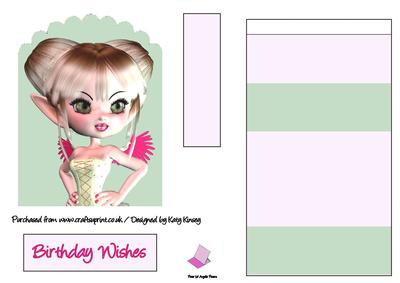 Tulia Fairy Easel Card