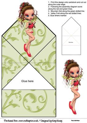 Emmanuelle Fairy Christmas Pop Up Spring Card
