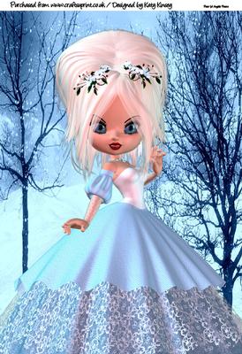Princess Eira Christmas A4 Topper