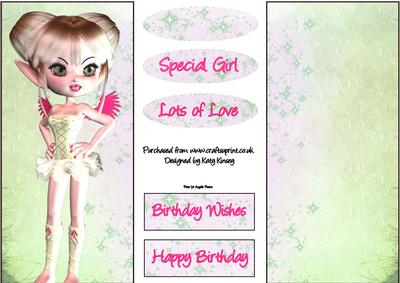 Tulia Fairy Dl Topper and Insert