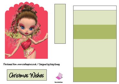 Emmanuelle Fairy Christmas Easel Card
