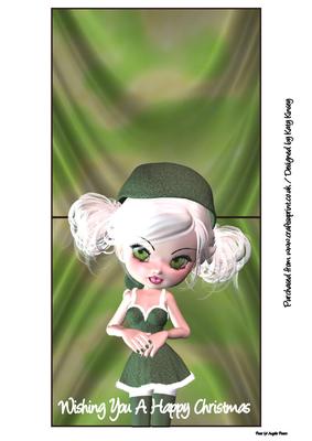 Santas Little Helper Donna Over the Edge Card