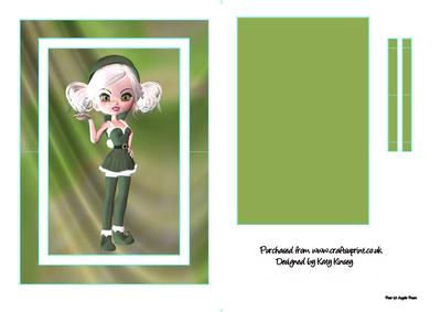 Santas Little Helper Donna Flip Card Sheet
