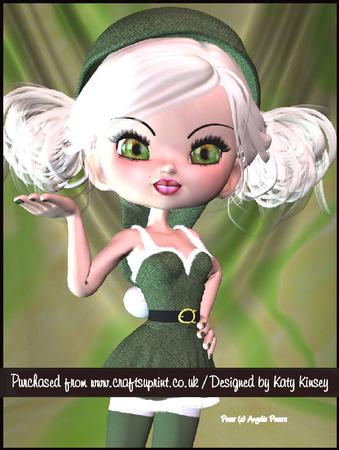 Santas Little Helper Donna A4 Tunnel Card Kit