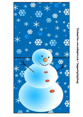 Frosty the Snowman Over the Edge Card
