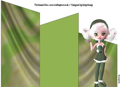 Santas Little Helper Donna Cascade Card
