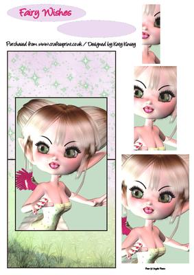 Tulia Fairy Over the Edge Card with Simple Pyramage