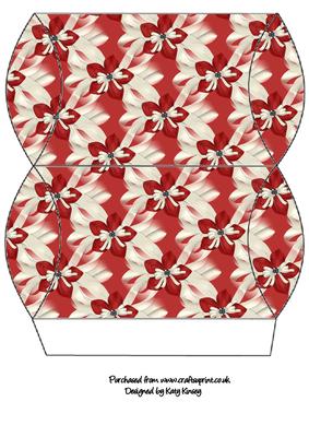 Ribbons and Flowers Pillow Gift Box