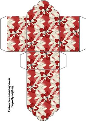 Ribbons and Flowers Tag Gift Box