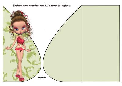 Emmanuelle Fairy Teardrop Card