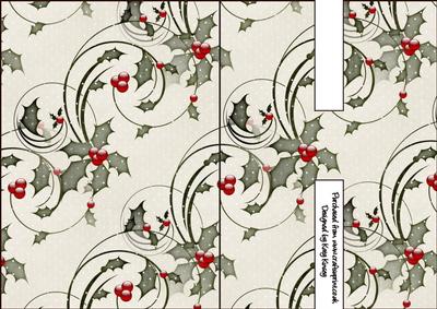 Christmas Time Shaped Front Initial Card - H