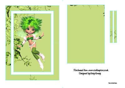 Apple Blossom Fairy Flip Card Sheet
