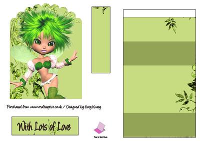 Apple Blossom Fairy Easel Card