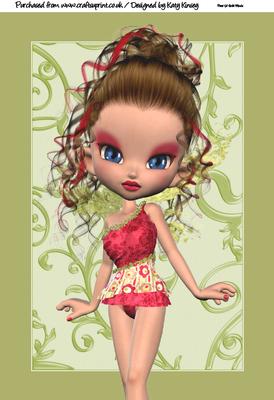 Emmanuelle Fairy A4 Card Topper