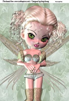 Honeydew Fairy A4 Card Topper