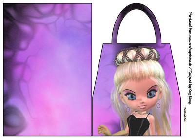 Princess Tiffany Handbag Card