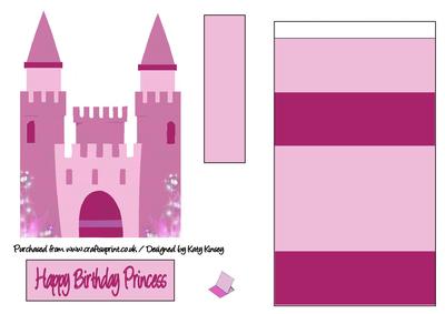 Princess Fairytale Castle Easel Card #1