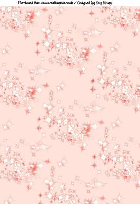Peach Fairy Dust Backing Paper