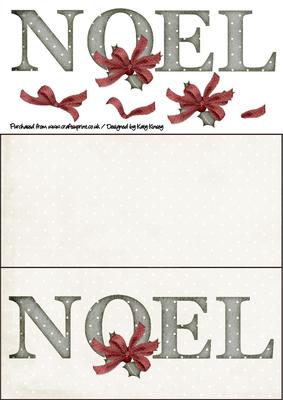 Noel Dl Card with Decoupage