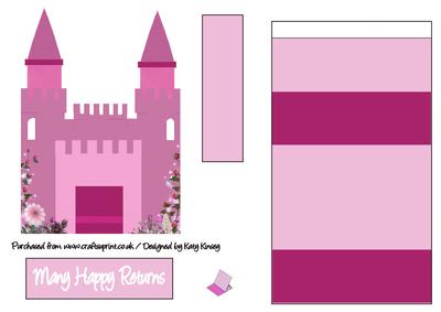 Princess Fairytale Castle Easel Card #2