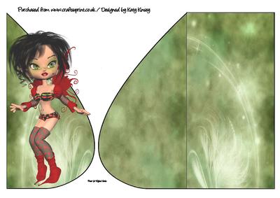 Cherie Fairy Teardrop Card