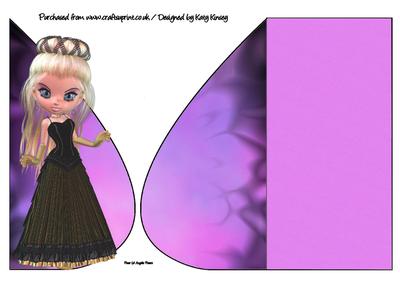 Princess Tiffany Teardrop Card