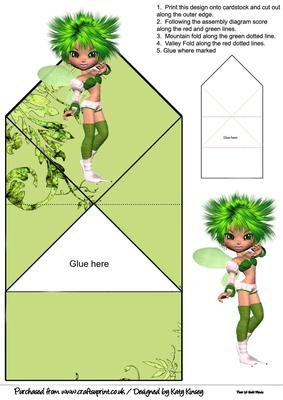 Apple Blossom Fairy Pop Up Spring Card