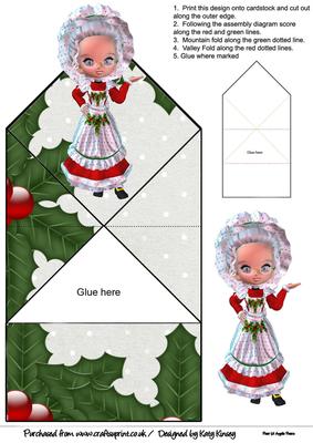 Mary Christmas Pop Up Spring Card
