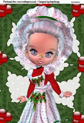 Mary Christmas A4 Card Topper