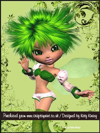 Apple Blossom Fairy A4 Pyramage Card Kit