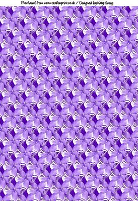 Purple Tropical Flowers Background Sheet