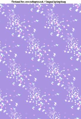 Lilac Fairy Dust Backing Paper