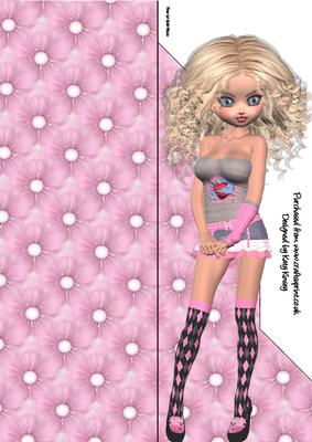 Bunty Tall Slim Print and Fold Card